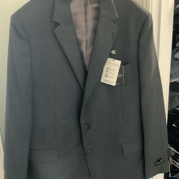 Lauren Ralph Lauren Classic Fit Charcoal Blazer